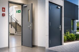 Drzwi przeciwpożarowe wewnętrzne i zewnętrzne